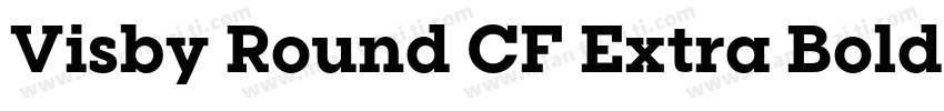 Visby Round CF Extra Bold Regular字体转换